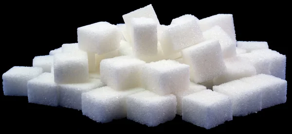 Cubes de sucre blanc — Photo