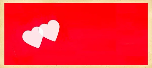 グリーティングカード チラシ 招待状 ポスター パンフレット バナー 結婚式に適したハートパターンのバレンタインデーの背景 — ストック写真
