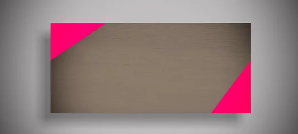Pink Und Graubraune Attrappe Mit Leeren Kopierflächen Für Werbung Banner — Stockfoto