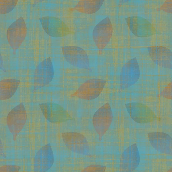 Seamless Botanical Pattern Made Mixed Media Watercolor Digital Processing Design — Stock Photo, Image