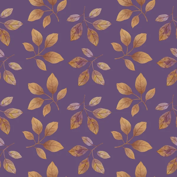 Tasarım için suluboya yaprakların raster dokusu. Tekstil, ambalaj kağıdı, hatıra defteri ve duvar kağıtları için kusursuz bir desen içinde toplanmış hassas yeşil yapraklar..
