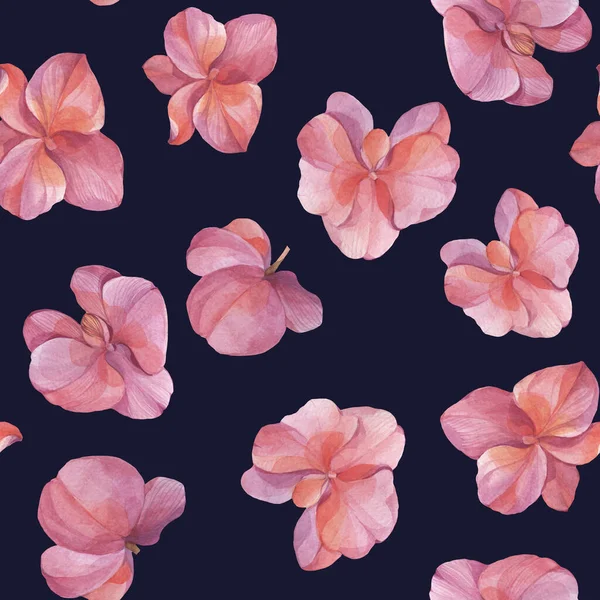Patrón Sin Costura Acuarela Flores Orquídea Fondo Abstracto Para Diseño Imagen De Stock