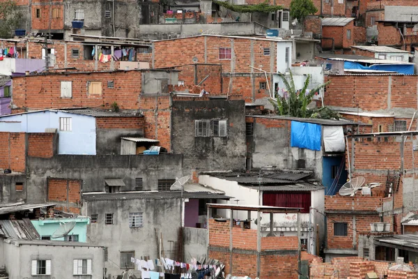 슬 럼, 상파울로의 이웃 빈곤 — 스톡 사진