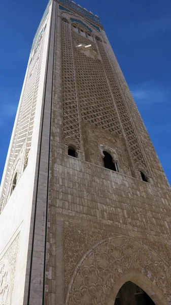 Casablanca minaret mešity Hassana ii. — Stock fotografie