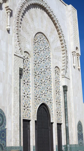 Casablanca hassan ii mecset minaret. — Stock Fotó