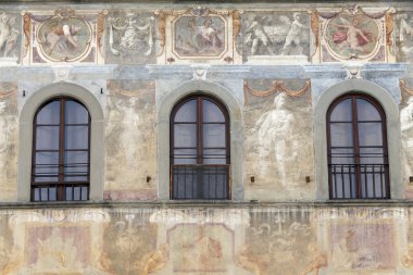 house'nın Floransa, toscany, fresk ile dekore edilmiştir ben