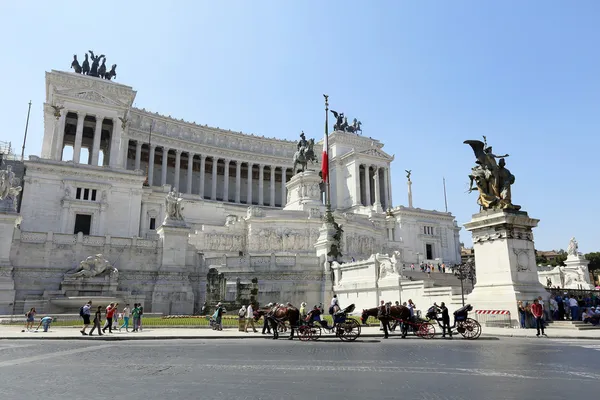 Piazza Venezia, Rome, Italy — Stock Photo, Image