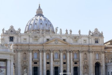 Vatikan, Roma, İtalya 'daki St. Peter Bazilikası.