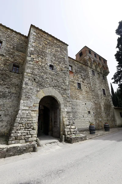中世纪城堡在托斯卡纳 意大利 — 图库照片