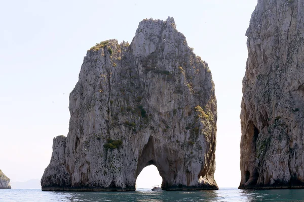 Beautiful natural landmark off the shore of the Isle of Capri in Italy