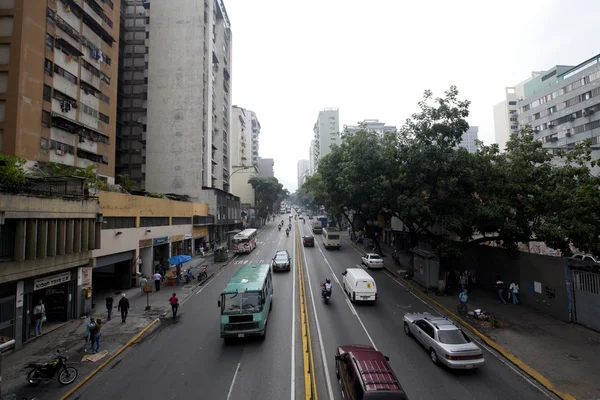 Caracas Wenezuela Circa 2015 Tranzyt Alei Centrum Miasta Caracas — Zdjęcie stockowe