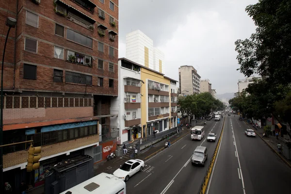 Caracas Venezuela Por Volta 2015 Trânsito Avenida Centro Caracas — Fotografia de Stock