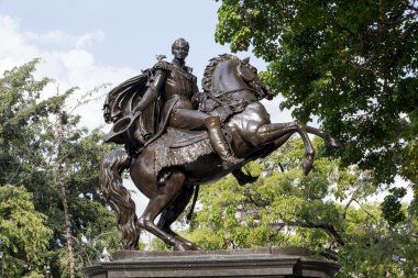Caracas, venezuela simon bolivar heykeli