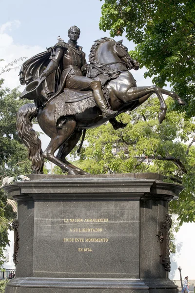 Estatua Simon Bolívar Caracas Venezuela — Foto de Stock