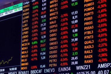 Sao Paulo, Brezilya - 26 Ekim 2021 B3 modern ziyaretçi merkezi, Sao Paulo Borsası, Brazi