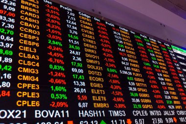 Sao Paulo, Brezilya - 26 Ekim 2021 B3 modern ziyaretçi merkezi, Sao Paulo Borsası, Brazi