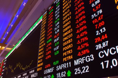 Sao Paulo, Brezilya - 26 Ekim 2021 B3 modern ziyaretçi merkezi, Sao Paulo Borsası, Brazi