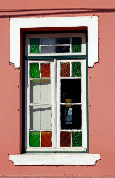Окно Старинного Дома Историческом Городе Сантана Парнаиба Штат Сао Паулу — стоковое фото