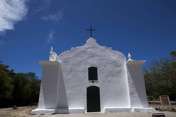 Igreja Branca São João Batista Trancoso Bahia Construída Partir Segunda — Fotografia de Stock