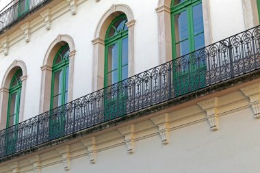 Santos, SP, Brazil - jul 18, 2015 - Old mansions of the 19th century, restored to house the Pele Museum, the most respected athlete of all time