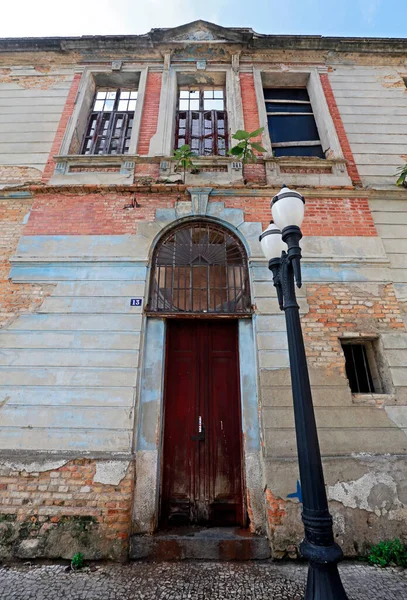 Ruins Old Colonial Mansions Santos City Sao Paulo State Brazil — Stock Photo, Image