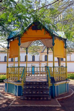 Old bandstand, typical of cities in the countryside of Brazil. Santana de Parnaiba, Sao Paulo State