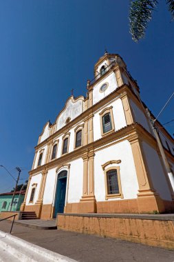 Perspective of the old Matrix Church of Santana of Parnaiba. Sao Paulo state, Brazil