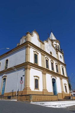 Perspective of the old Matrix Church of Santana of Parnaiba. Sao Paulo state, Brazil