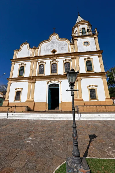 Perspectiva Antigua Iglesia Matriz Santana Parnaiba Estado Sao Paulo Brasil —  Fotos de Stock