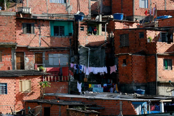Brasiliansk Shantytown Eller Gemenskap Kulle Sao Paulo Stad Brasilien Stockfoto