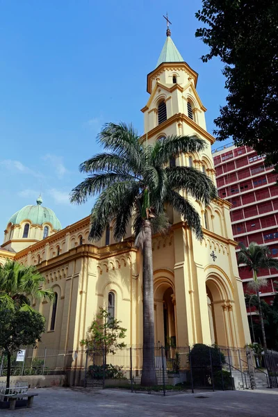 Santa Cecilia Templom Zenészek Védőszentje 1901 Ben Épült Sao Paulo — Stock Fotó