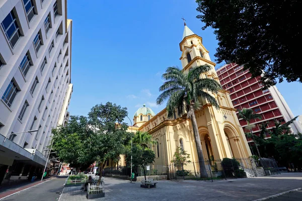 サンタ セシリア教会 音楽家の守護聖人 1901年にブラジルのサンパウロ市に建てられました — ストック写真