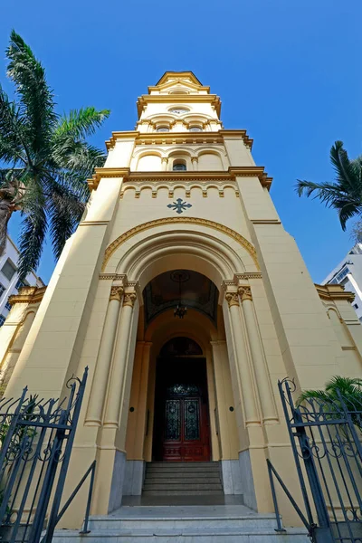サンタ セシリア教会 音楽家の守護聖人 1901年にブラジルのサンパウロ市に建てられました — ストック写真