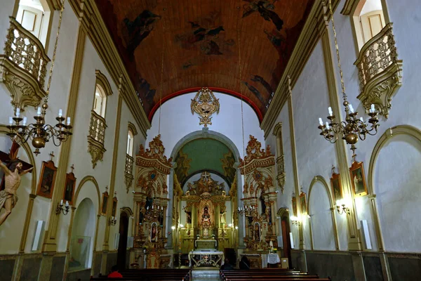 17世紀にサンパウロに建てられ 18世紀にバロック様式で再建されたアッシュ教会の聖フランシスの内部 ブラジル — ストック写真