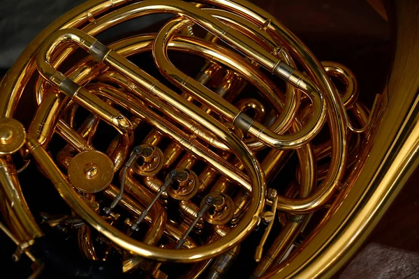Szczegóły Instrumentu Dętego Muzyki Klasycznej — Zdjęcie stockowe