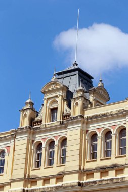 Sao Paulo 'nun önemli ve tarihi tren istasyonu Luz İstasyonu' nun detayları.