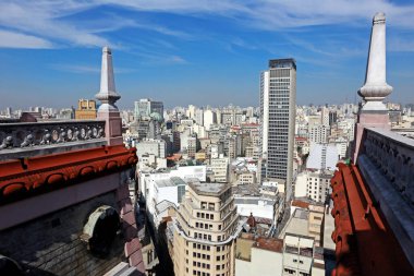 Brezilya, Sao Paulo şehir merkezindeki Martinelli binasından binalar görüldü.