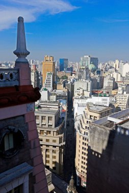 Brezilya, Sao Paulo şehir merkezindeki Martinelli binasından binalar görüldü.