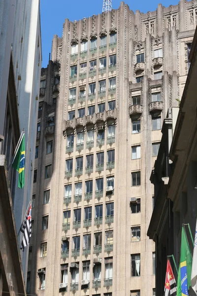 Fachada Antigo Prédio Banco São Paulo São Paulo Brasil — Fotografia de Stock