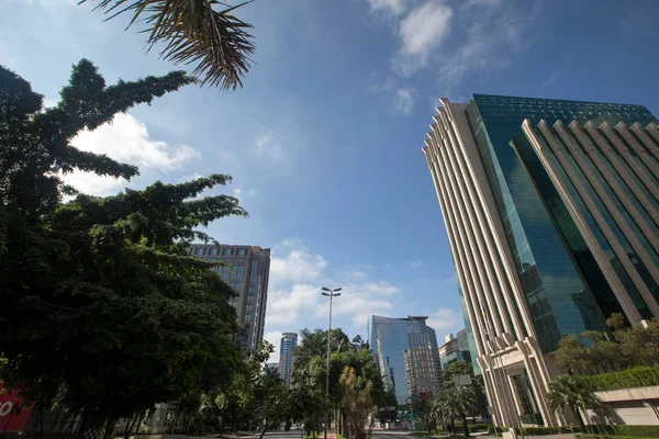 Utsikt Över Den Sofistikerade Faria Lima Avenue Sao Paulo Stad — Stockfoto