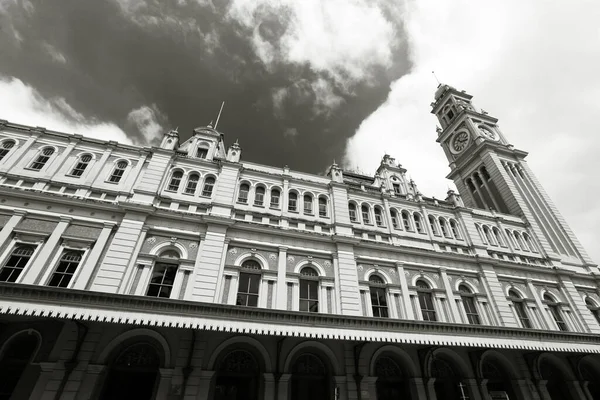 Tour Horloge Gare Luz Importante Historique Gare Sao Paulo Brésil — Photo