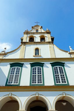 Latin Amerika 'da türünün en önemli örneklerinden biri olan Sao Paulo' daki Kutsal Sanat Müzesi 'nin koloni tarzında ön cephe. Brezilya