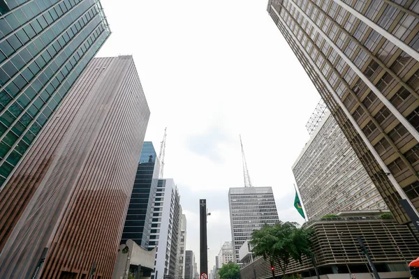 Modern Buildings Paulista Avenue Sao Paulo Brazil — Stock Photo, Image