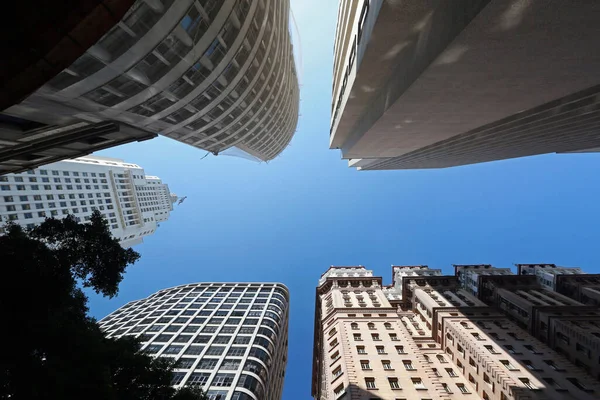 브라질 상파울루의 중심지에 건물들 각도에서 바라본 — 스톡 사진