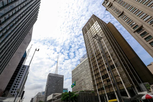 Paulista Avenue Finanscentrum Och Främsta Kultur Och Nöjescentrum Sao Paulo — Stockfoto