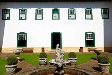 Brezilya 'nın Sao Paulo şehrindeki sömürge mimarisinin son örneklerinden biri olan Işık Manastırı' nın iç manzarası.