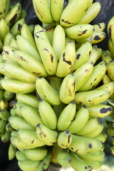 Banánfajta Arany Musa Spp Eladásra Szabadtéri Piacon Sao Paulo Városban — Stock Fotó