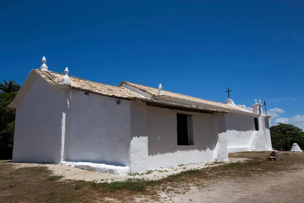 Weiße Kirche Des Johannes Des Täufers Trancoso Bahia Erbaut Der — Stockfoto
