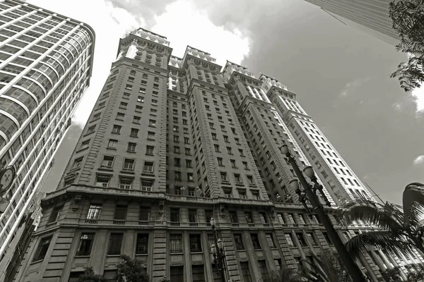 Martinelli Building Primeiro Arranha Céu América Latina Foi Concluído 1920 — Fotografia de Stock