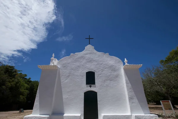 Vita Kyrkan John Döparen Trancoso Bahia Byggd Från Den Andra Royaltyfria Stockbilder